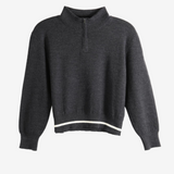 Black knitwear, front view