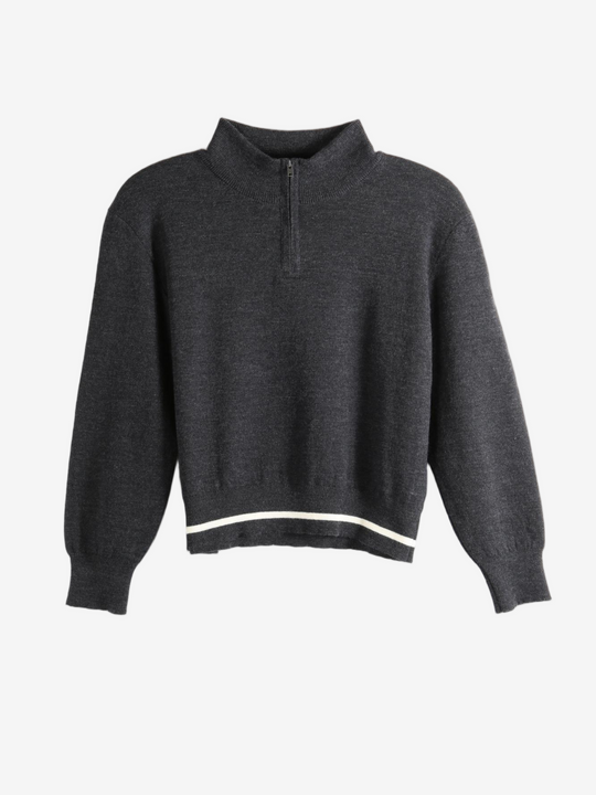 Black knitwear, front view