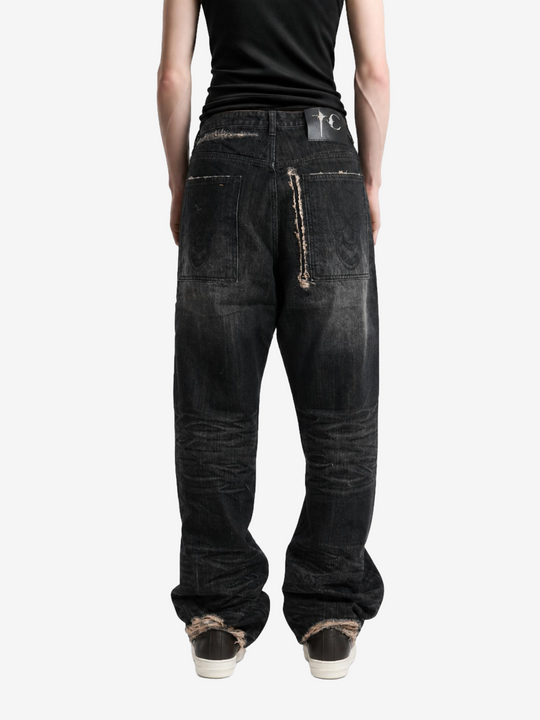 Black pants, full body view