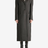 Brown coat, full body view