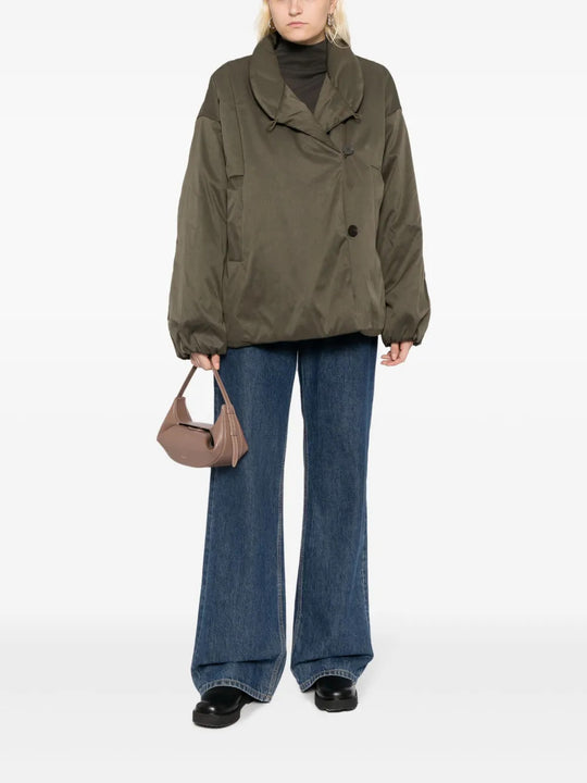 Green jacket, full body view