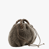 Tan bag, front view