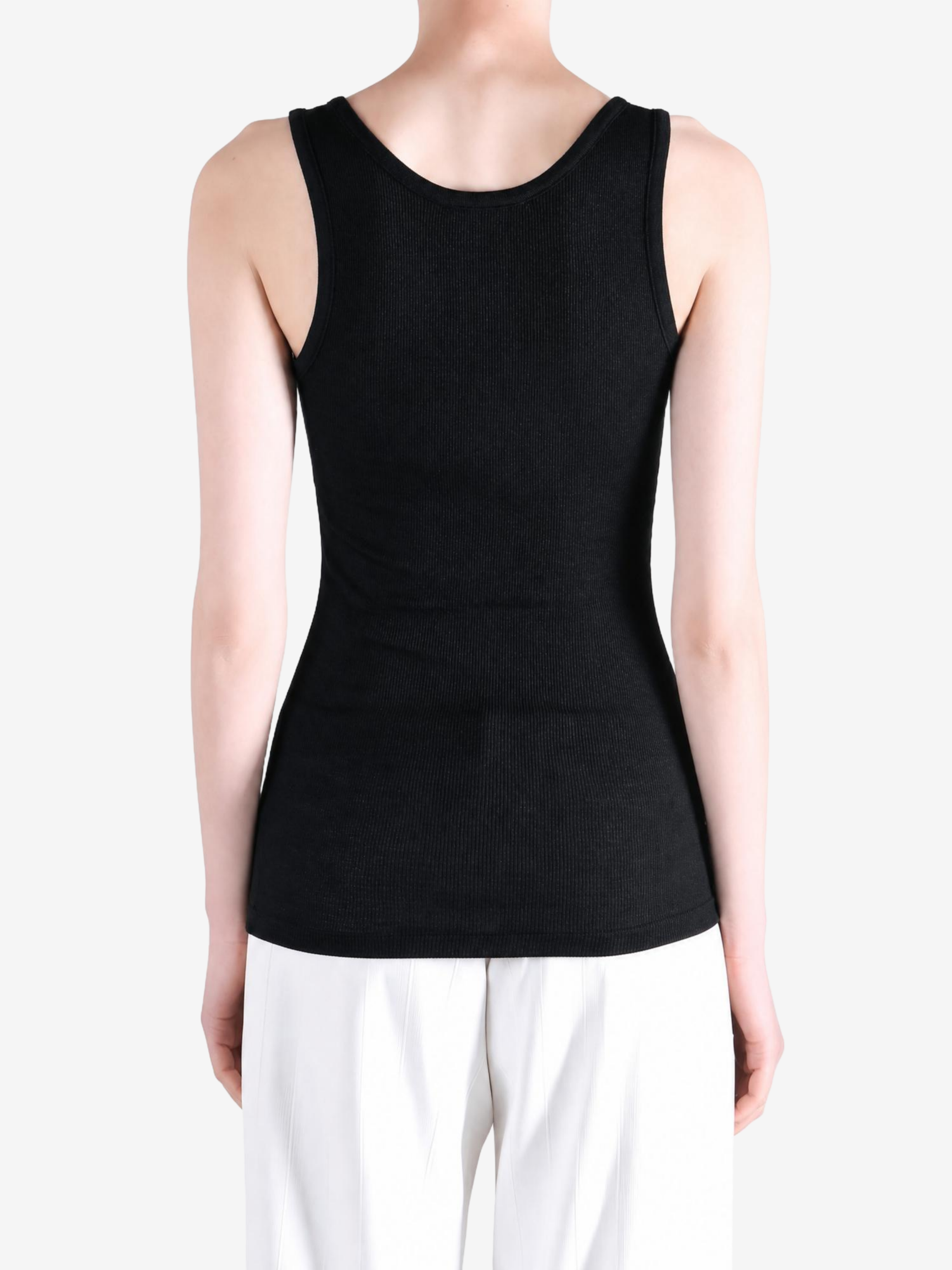 Black t-shirt, front view