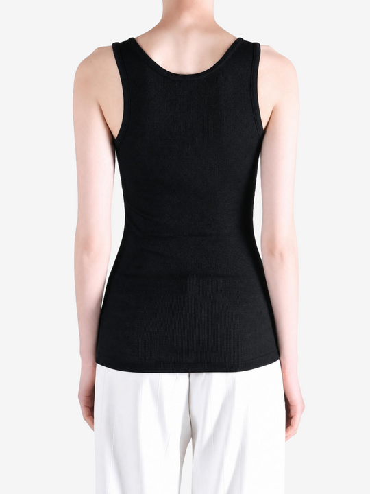 Black t-shirt, front view