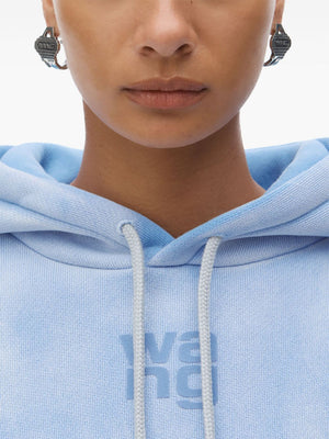 T BY ALEXANDER WANG - Women Essential Terry With Puff Paint Logo Hoodie