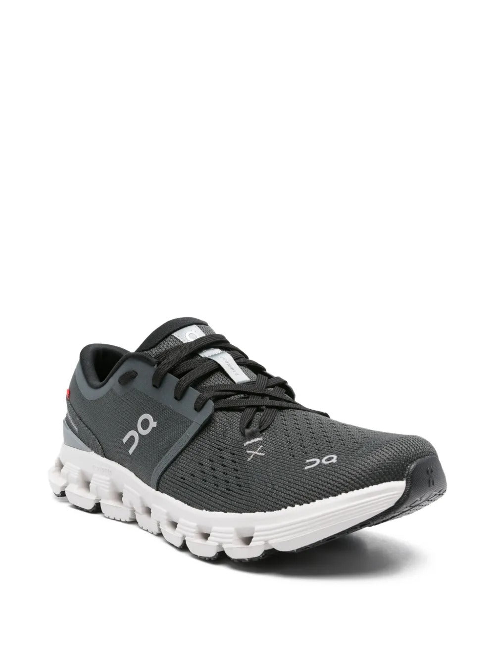 Grey sneakers, side view