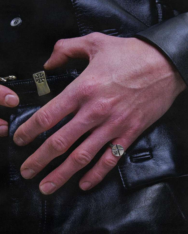 Close up of Grey accessories, showing detail