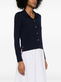 THOM BROWNE - Women Jersey Stitch Button Down Shirt