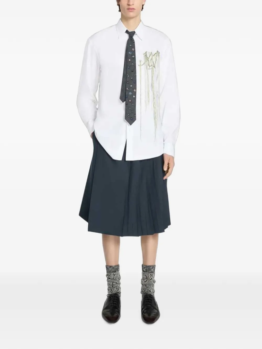 Navy accessories, full body view