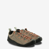 tan sneakers, side view