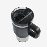 Black tumbler,top view