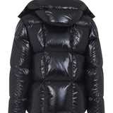 Black jacket, back view