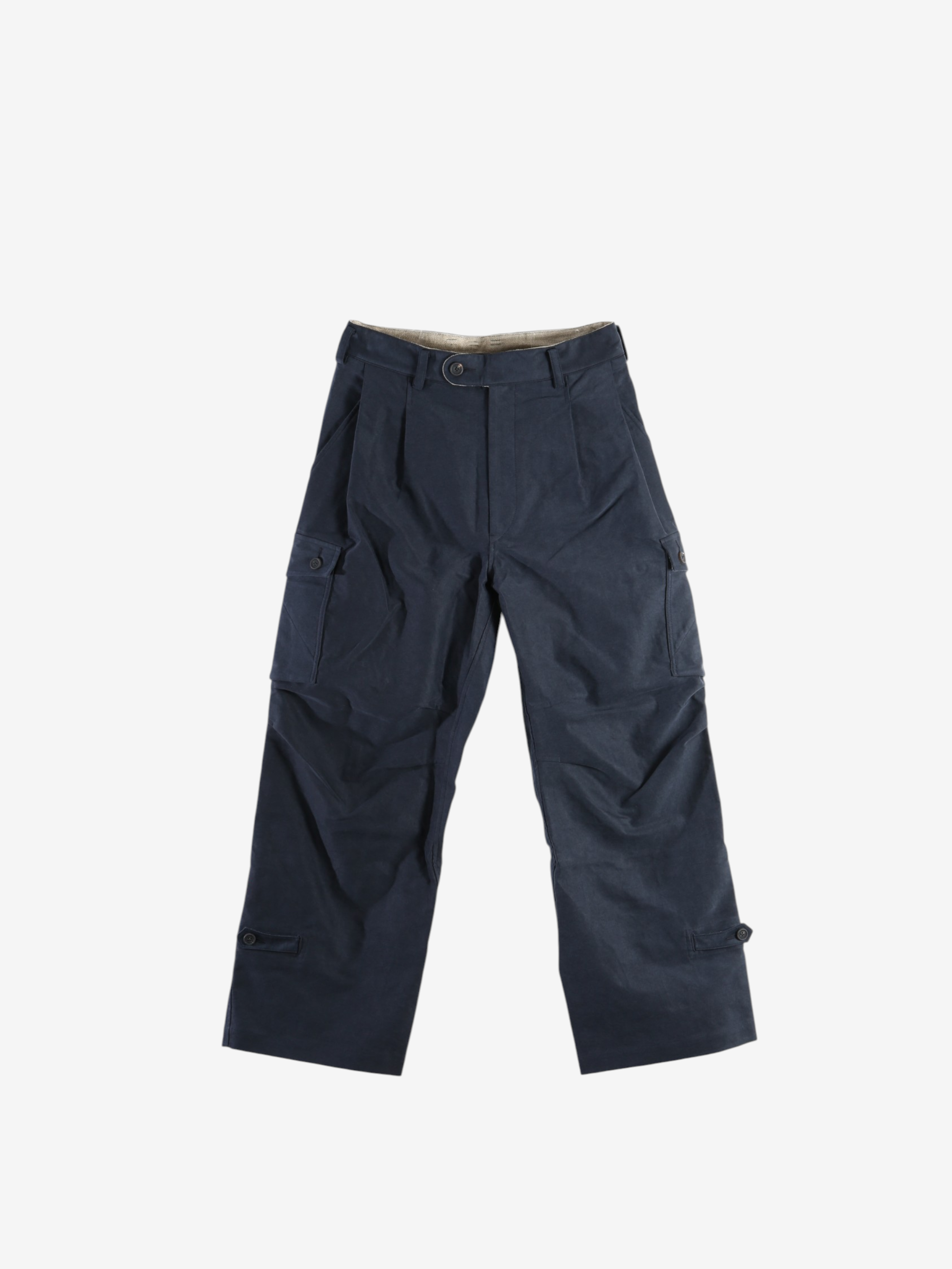 Navy pants, front view