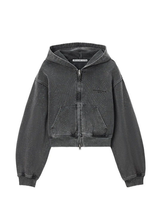 Grey hoodie, front view