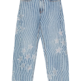 Blue pants, front view