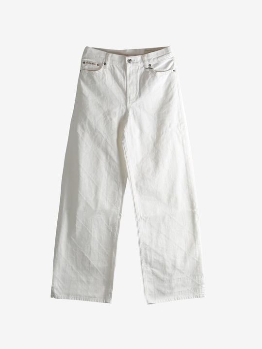 White jeans, front view