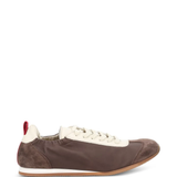 brown sneakers,front view