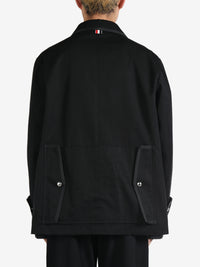 THOM BROWNE - Men Relaxed Utility Field Jacket W/Combo And Tipping In Waterproof Cotton Twill