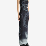 Grey dress,full body view