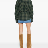 Green dress, full view