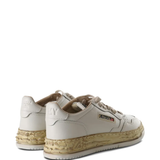 White shoes, back view