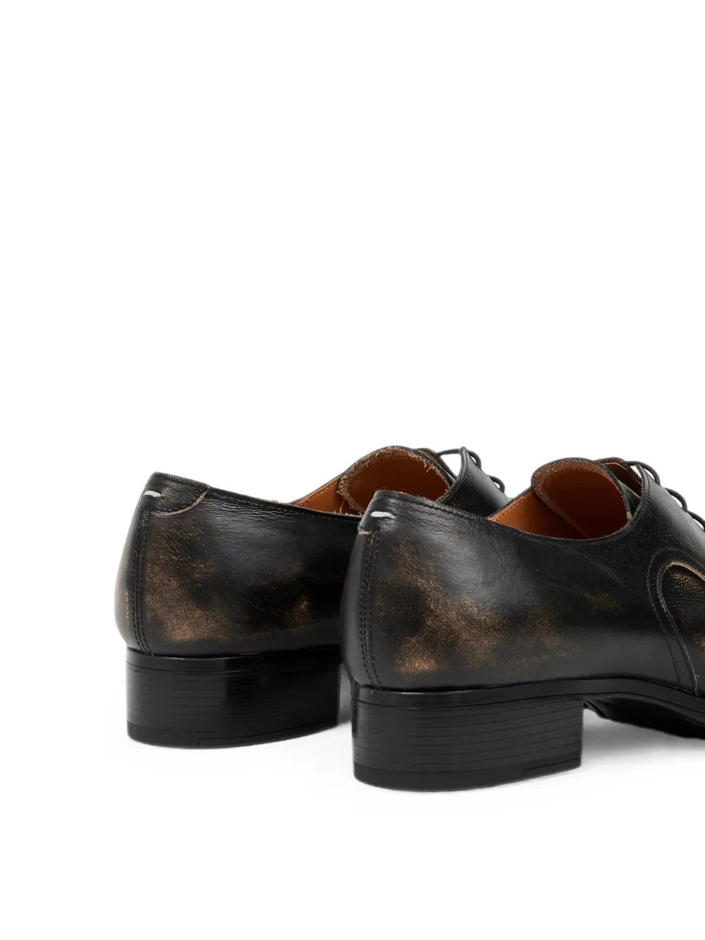 Black shoes, back view
