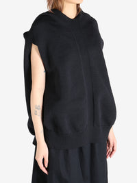 COMME DES GARCONS - Women Knitted Loose Fit Sleeveless Hoodie