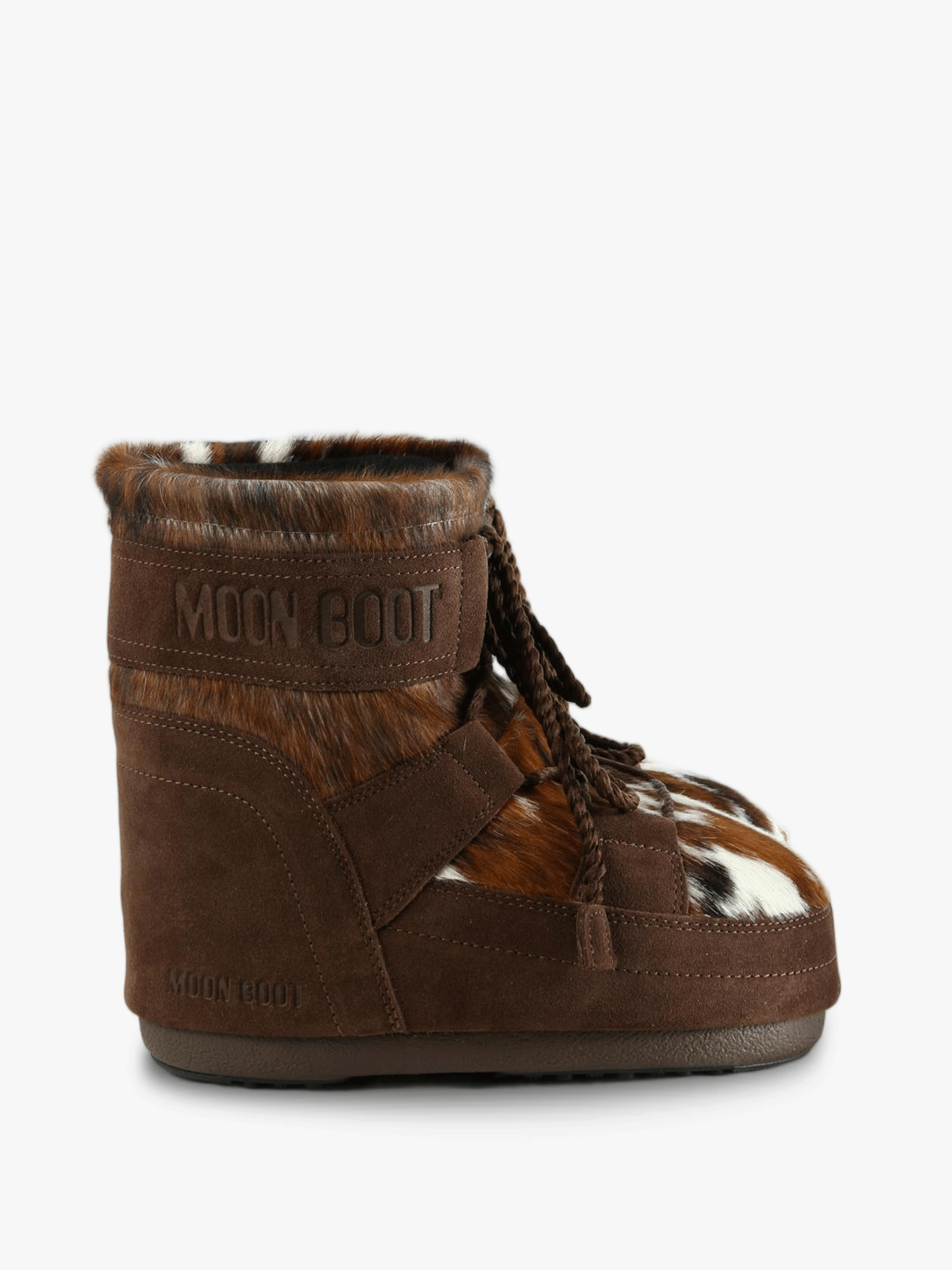 Brown boots, side view