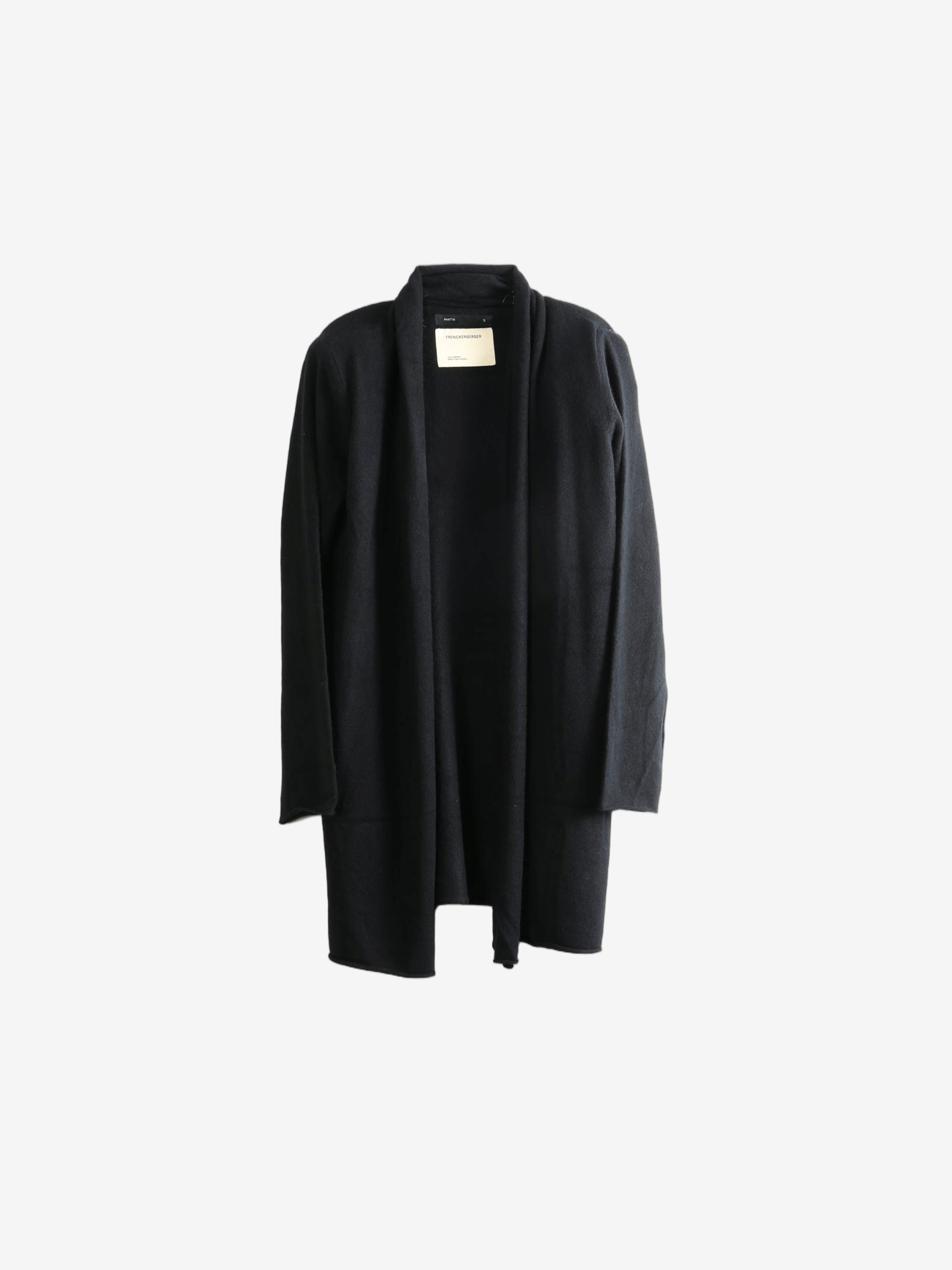 Black knitwear, front view