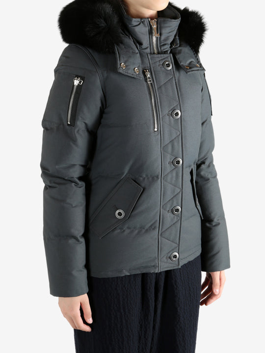 Black jackets worn by a person, showing the jackets fit