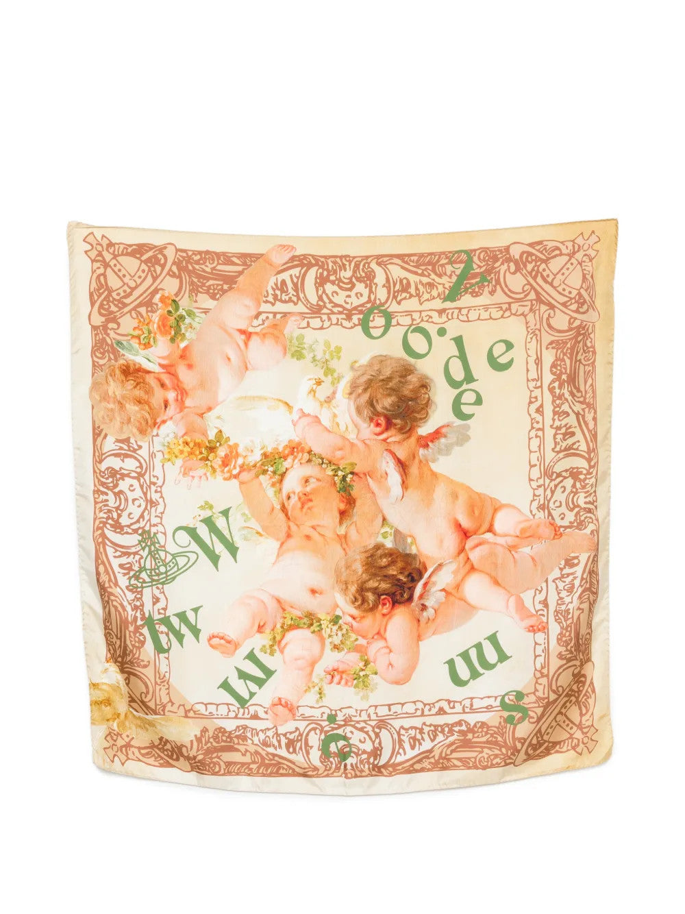 Tan scarf, front view