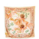 Tan scarf, front view