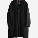 Black coat, front view