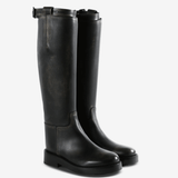 Black boots, front view