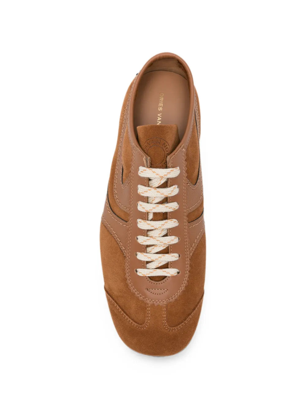 Tan shoes, front view
