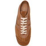Tan shoes, front view