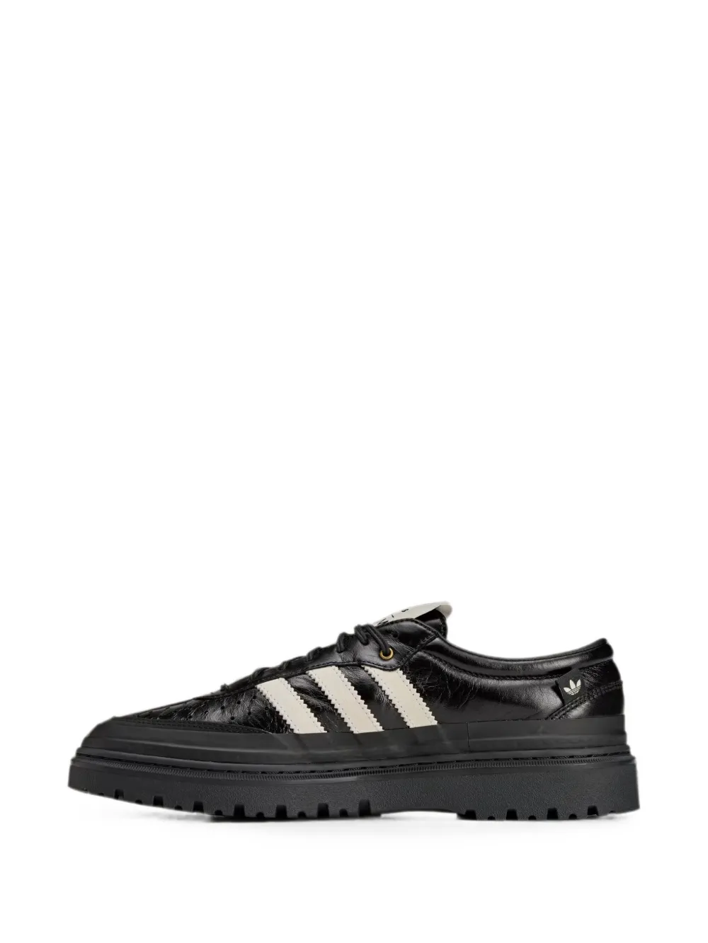 Black sneakers, front view