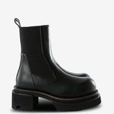 Black boots, front view