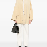 tan jacket, full body view