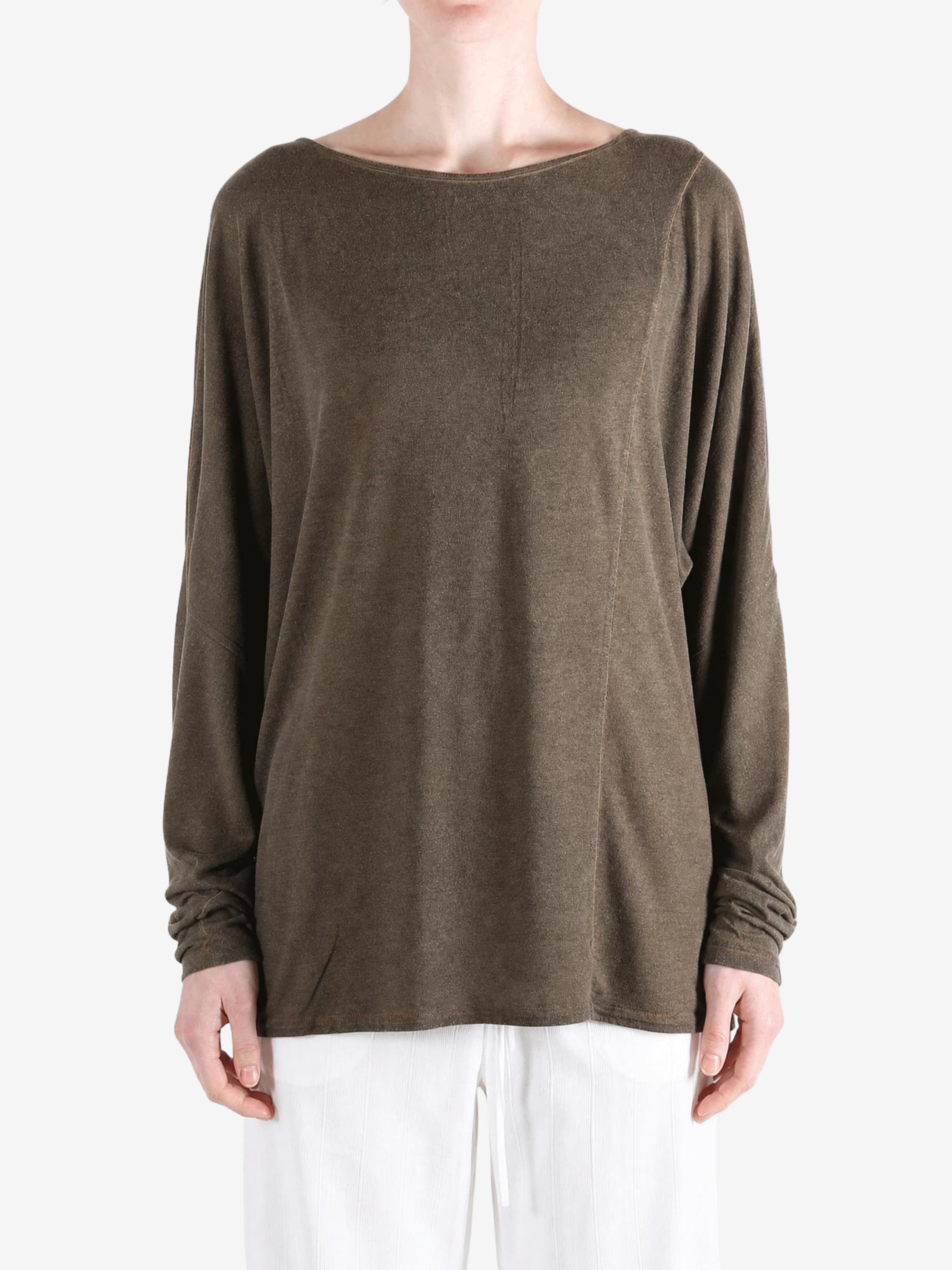 Brown top, front view