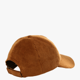 Brown hat, back view