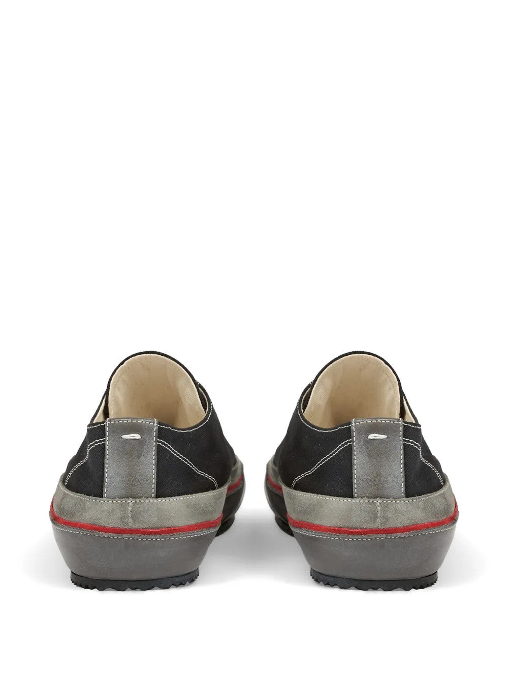 Black shoes, back view