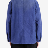 Blue jacket, full body view