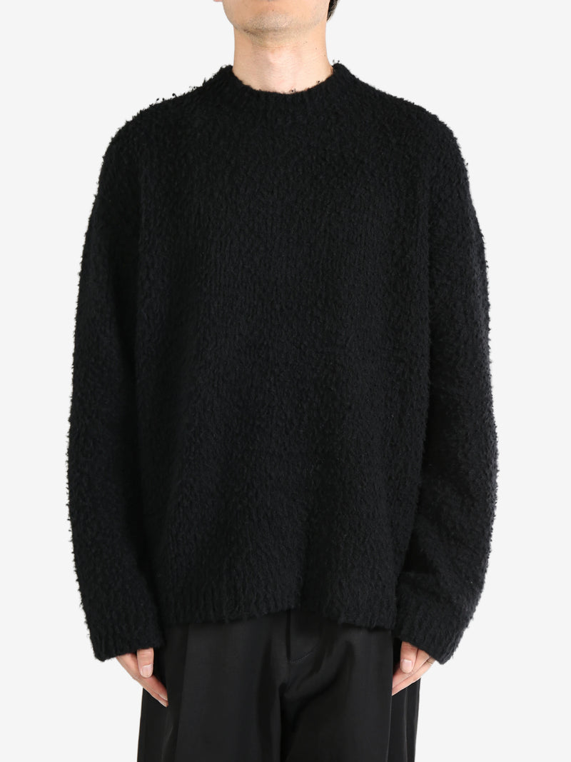 UMA WANG - Men Curly Wool Long Slv Top