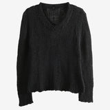 Black sweater, front view