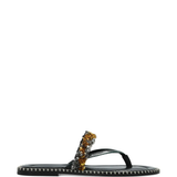 green sandals,front view