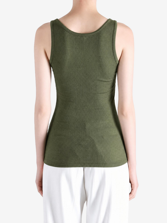 Green top, front view