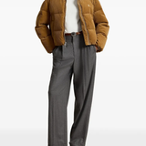 Tan jacket, full body view