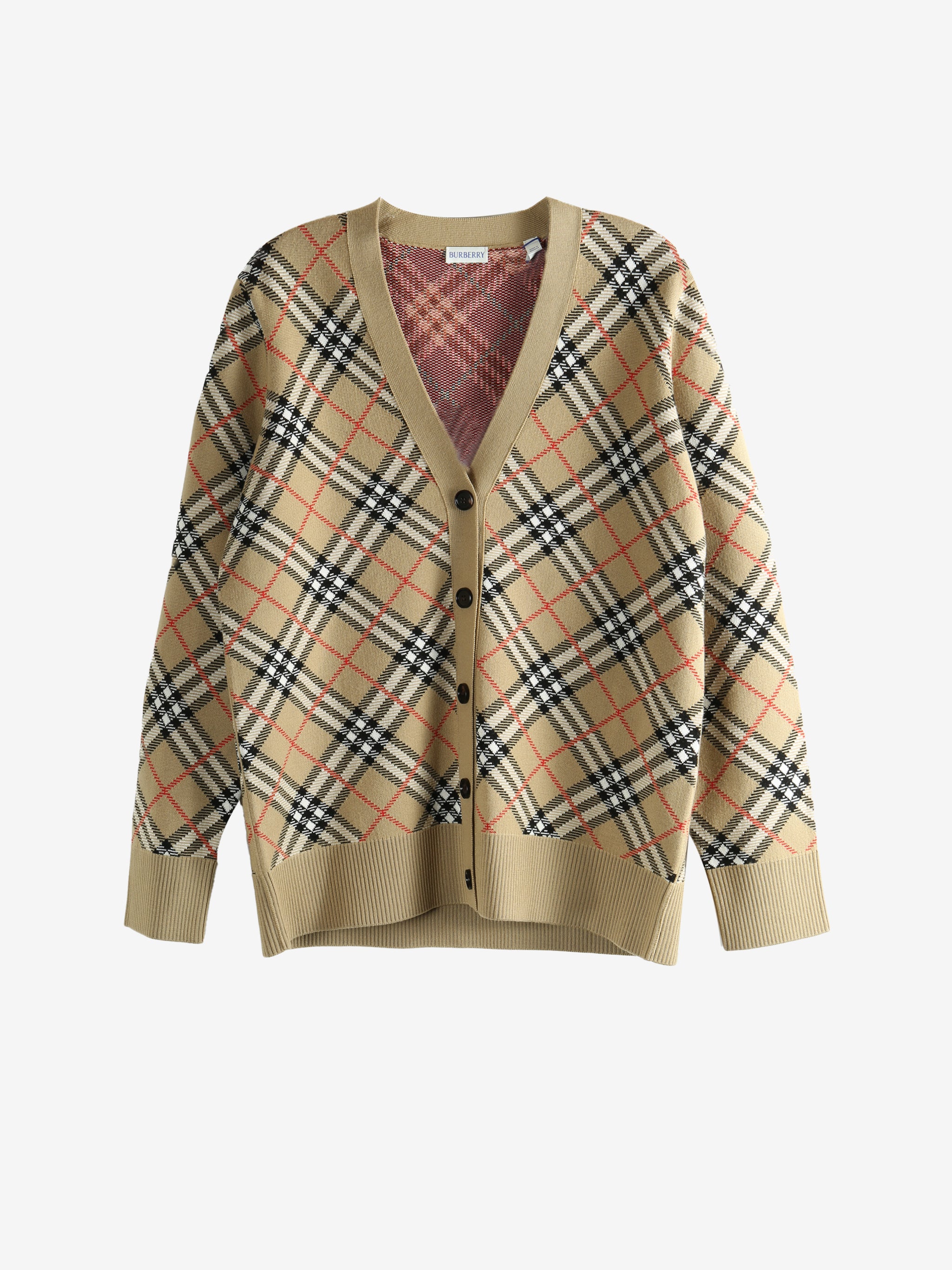 Beige cardigan,front view