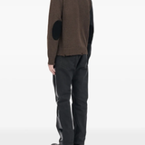 Black cardigan, full body view